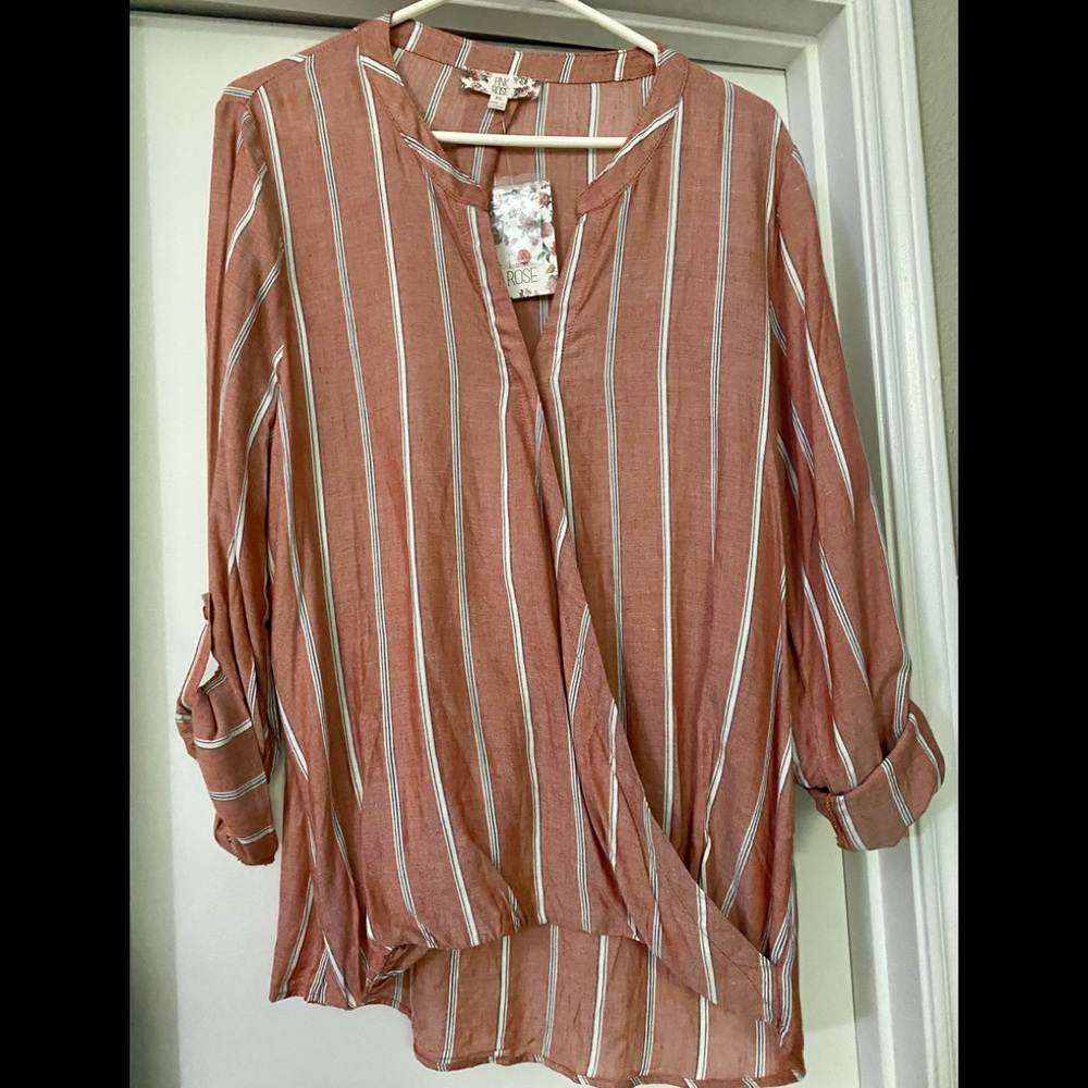 Long sleeve striped top XL